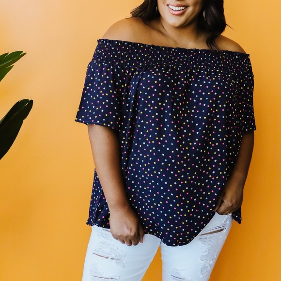 Tiny Twinkling Top in Navy - Picture 7 of 15